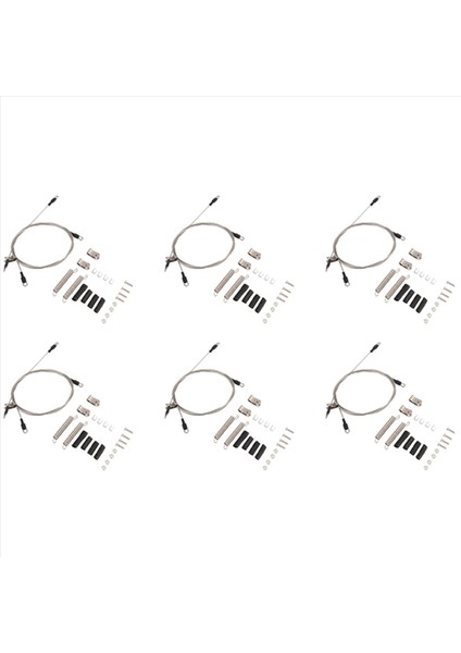 6x Rc Araç Modifiye Parça Çelik Halat 1/10 Rc Prıgler Traxxas Trx-4 Trx4 Eksenel SCX10 D90 D110 (Yurt Dışından)