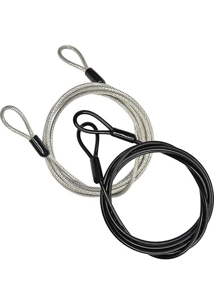 2x 100CM/3 3ft Uzunluğunda Seyahat Güvenlik Kablosu Kilidi Örgülü Çelik Kaplamalı Güvenlik Kablosu Bagaj Kilidi Güvenlik Kablosu Teli Ipi (Yurt Dışından) modelleri