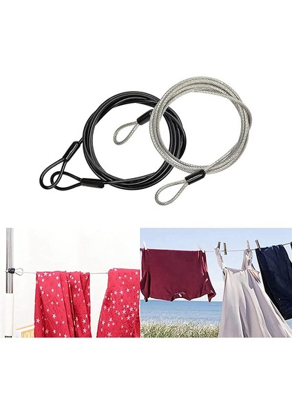 2x 100CM/3 3ft Uzunluğunda Seyahat Güvenlik Kablosu Kilidi Örgülü Çelik Kaplamalı Güvenlik Kablosu Bagaj Kilidi Güvenlik Kablosu Teli Ipi (Yurt Dışından) indirimleri