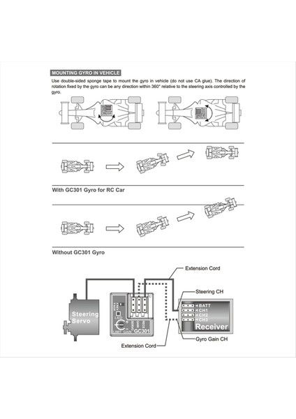 GC401 4-8 4V Wltoys Için Mini Gyro Sensör Jiroskop K969 Rc Araç Direksiyon Çıkışı Düzeltici Entegre Entegre Kompakt (Yurt Dışından) fiyatları