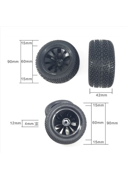 8pcs 90MM Kauçuk Lastikler Wltoys Için Lastik Tekerleği 144001 124019 12428 104001 Haıboxıng 16889 SG1601 Rc Araba Yükseltme Parçaları (Yurt Dışından) fırsatları
