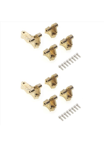 2set Pirinç Ön Aks Alt Şok Montaj Süspansiyon Bağlantıları 1/10 Rc Paletli Araç Traxxas Trx4 Yükseltme Parçaları (Yurt Dışından)