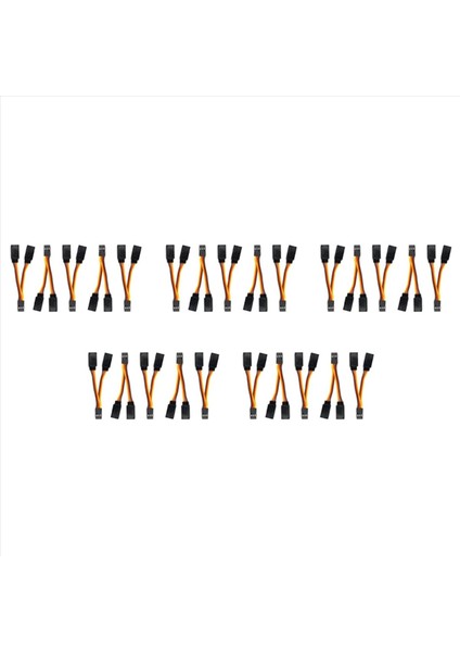 25 Pcs Jr/futaba Style Servo 1 Ila 2 Y Kablo Demeti Rc Modelleri Için Dişi Uzatma Kurt (Yurt Dışından)