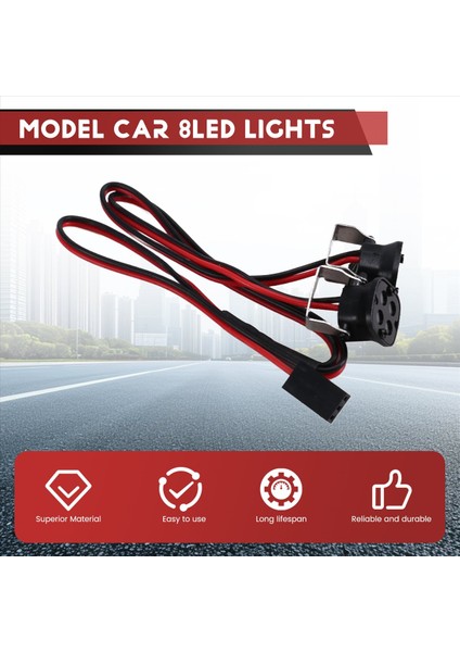 Ön LED Işıklar 1/10 Rc Prıger Axıal SCX10 90046 Trx4 Trx6 Redcat Gen8 2led Beyaz Işık (Yurt Dışından) fırsatları