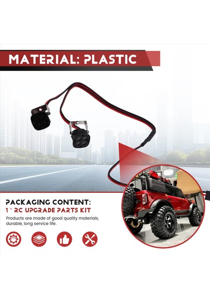Ön LED Işıklar 1/10 Rc Prıger Axıal SCX10 90046 Trx4 Trx6 Redcat Gen8 2led Beyaz Işık (Yurt Dışından) indirimleri