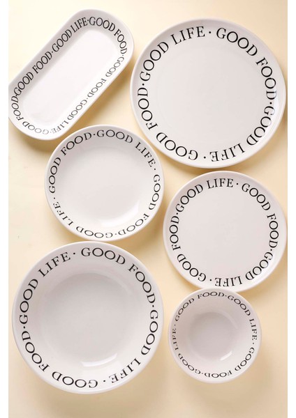 Good Stoneware Yemek Takımı 27 Parça 6 Kişilik Yemek Seti