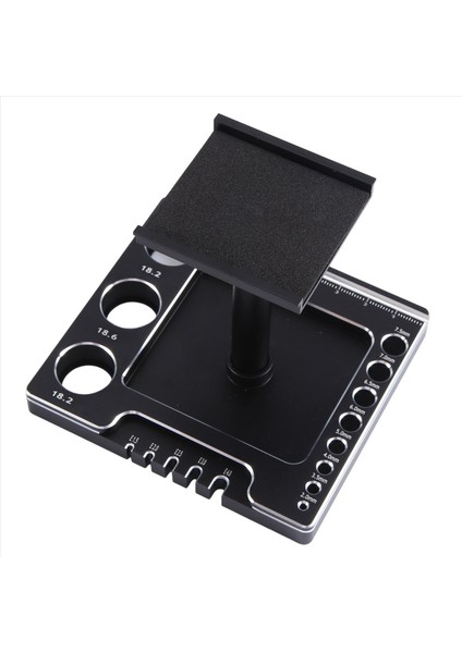 Metal Rc Araba Çalışma Standı Onarım Iş Istasyonu Montaj Platformu 360 Derece TRX4M Fms SCX24 1/18 Rc Araç Siyah (Yurt Dışından) indirimleri