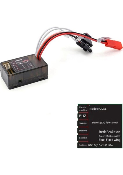 10A Fırçalanmış Esc 2s 3s 12V Çift Yollu Hız Kontrolör Fren Fren LED Kontrolü Rc Araç Araç Tekne Tankı Parçaları (Yurt Dışından) fiyatları