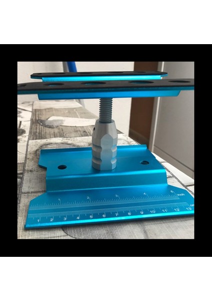 3x Metal Rc Araba Iş Istasyonu Iş Standı Onarım 360 Derece 1/8 1/10 1/12 1/16 Ölçekli Modeller Siyah (Yurt Dışından) fırsatları