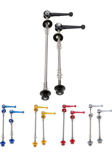 Bisiklet Şişleri 1 Çift Ultra Hafif Titanyum Hızlı Serbest Bırakma Bisiklet Hub Mtb Yol Bisikleti Için Bisiklet Siyah (Yurt Dışından) modelleri