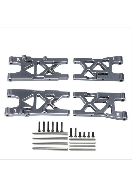 Arrma Için Alüminyum Ön ve Arka Süspansiyon Kolları 1/8 Mojave 4x4 4s Blx Yükseltme Parçaları Titanyum (Yurt Dışından)