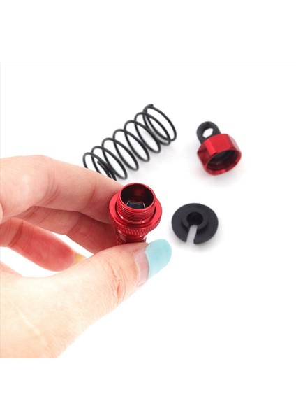 Tamiya Için 2x TT01 TT02 Metal Hidrolik Şok Emici Şok Emici Cnc Uzaktan Kumanda Araba 55MM Kırmızı (Yurt Dışından) modelleri