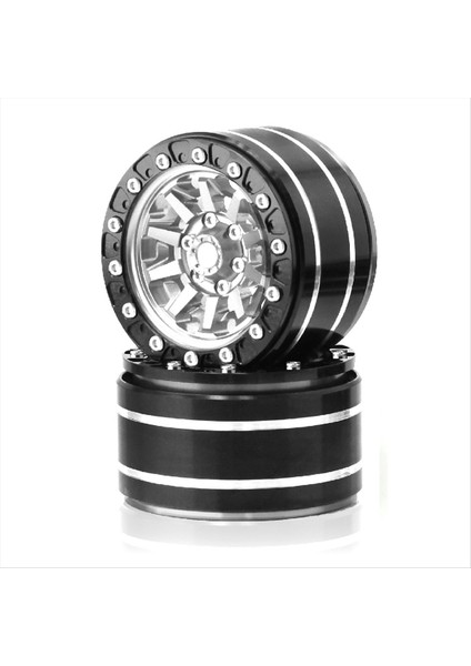 Metal 1 9 Inç Beadlock Wheel Jant Dış Çap Rc 1/10 12MM Altı Paletli Araba Eksenel SCX10 90047 CC01 Trx4 Gümüş (Yurt Dışından) indirimleri