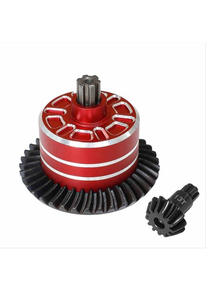 Arrma Için Metal Diferansiyel Kasa ve Çelik Diferansiyel Dişli Seti 1/10 2WD 4WD 3s 4s Rc Araba Yükseltme Parçaları Kırmızı 37T -13T (Yurt Dışından)