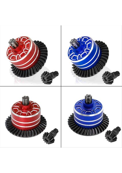 Arrma Için Metal Diferansiyel Kasa ve Çelik Diferansiyel Dişli Seti 1/10 2WD 4WD 3s 4s Rc Araba Yükseltme Parçaları Kırmızı 37T -13T (Yurt Dışından) modelleri