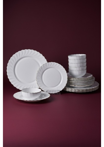 Waves Opal 24 Parça 6 Kişilik Yaldızlı Yemek Takımı Seti indirimleri