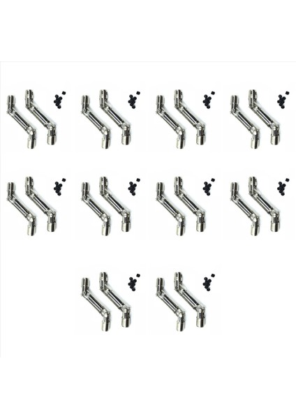 20PCS Wpl Henglong Için Metal Sürüş Milini Yükseltme 1/16 Rc Araç Parçaları Kruvacılar Kamyon Gümüş (Yurt Dışından)