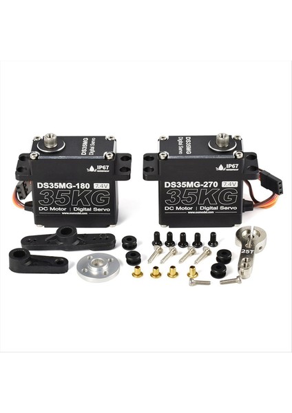 35KG Rc Servo Motorlu Su Geçirmez Dijital Servo Tork Metal Dişli Servo Rc Otomobil Robotu Mekanik Kollar 180 Derece (Yurt Dışından) fiyatları