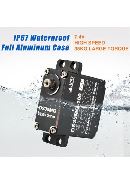 35KG Rc Servo Motorlu Su Geçirmez Dijital Servo Tork Metal Dişli Servo Rc Otomobil Robotu Mekanik Kollar 180 Derece (Yurt Dışından) fırsatları