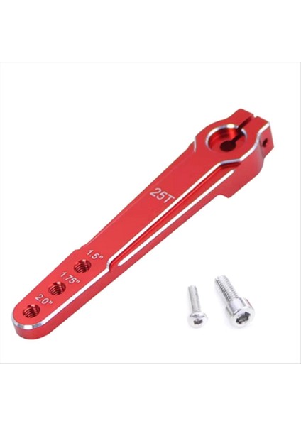 Alüminyum 1 5 Inç 1 75 Inç 2 0 Inç 25T Genişletilmiş Direksiyon Servo Kol Boynuzu M3 3 Delik Rc Car SCX10 Rc Oyuncak Parçaları Kırmızı (Yurt Dışından)