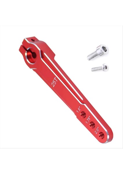 Alüminyum 1 5 Inç 1 75 Inç 2 0 Inç 25T Genişletilmiş Direksiyon Servo Kol Boynuzu M3 3 Delik Rc Car SCX10 Rc Oyuncak Parçaları Kırmızı (Yurt Dışından) fiyatları