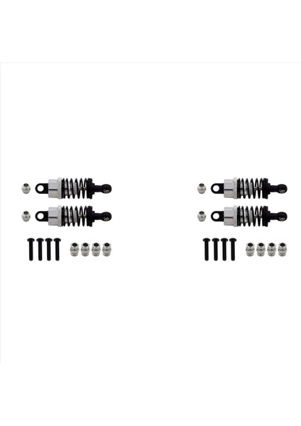 Tamiya Için 4x TT01 TT02 Metal Hidrolik Şok Emici Şok Emici Cnc Uzaktan Kumanda Araba 55MM Gümüş (Yurt Dışından)