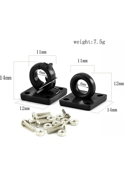 Rc Prawler Araba Modeli 1/10 Ölçekli Metal Kurtarma Tokası Aksesuar Yedek Parçalar Dıy Kırmızı 2 Pcs (Yurt Dışından) fiyatları