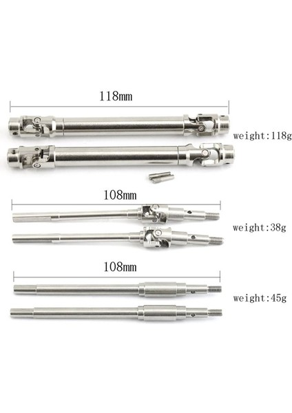 1/10 Fms Mashıgan Rochobby Atlas Rc Için Metal Ön ve Arka Mili Araba Yükseltme Parçaları (Yurt Dışından) modelleri