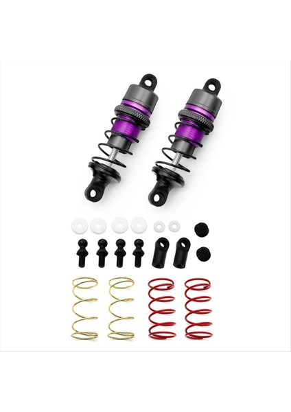 1/10 1 Çift Metal Hidrolik Şok Emiciler Rc Uzaktan Kumanda Araba Düz Koşu Drift Arabası (67MM) Kırmızı (Yurt Dışından) indirimleri