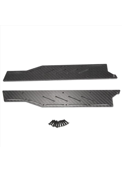 Karbon Fiber Rc Araç Yan Plaka Koruma Koruma Ayak Pedalı Yan Etek Arrma F1 Sınırsız 1/7 Için Set (Yurt Dışından)
