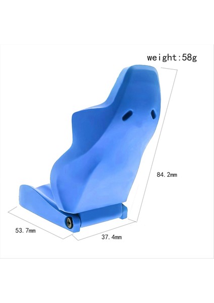 1/10 Eksenel SCX10 Iıı 90046 Wrangler Rc Crawler Araç Aksesuarları Için Simülasyon Kabin Araba Koltuk Sandalye Model Dekorasyonu Mavi (Yurt Dışından) modelleri