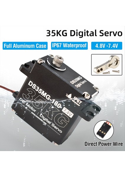 35KG Rc Servo Motor Su Geçirmez Dijital Servo Tork Metal Dişli Servo Rc Otomobil Robotu Mekanik Kollar 270 Derece (Yurt Dışından) fiyatları