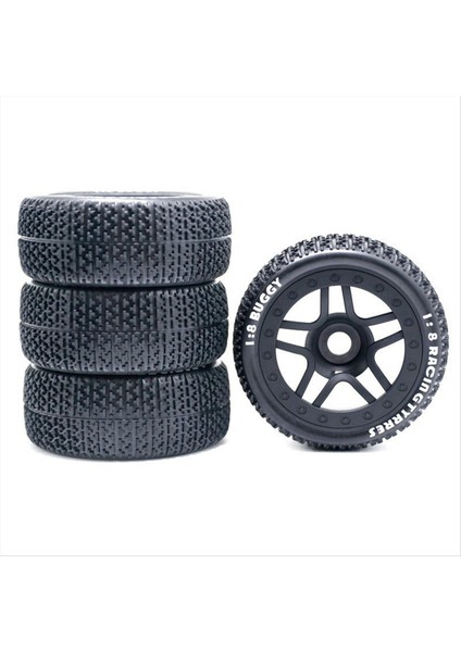 Arrma Typhoon Traxxas Için 1/8 Off-Road Lastik Küçük x E-Revo Gezgin Katun Tailong T Şeklinde Siyah (Yurt Dışından)