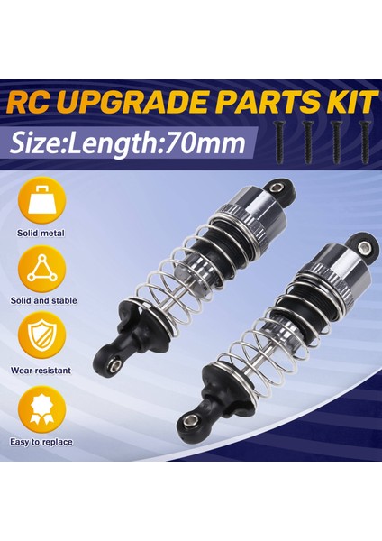 2pcs Yağ Metal Şok-Absorber Hbx 16889 16889A 16890 16890A SG1601 SG1602 1/16 Rc Araba Yükseltme Parçaları (Yurt Dışından) fırsatları