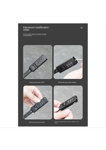 3 Haneli Şifre Kask Kilidi Bisiklet Şifresi Kilidi Elektrikli Scooter Dağ Bisikleti Yol Bisikleti 3 Haneli Kask Kilidi (Yurt Dışından)