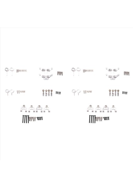 2set Metal Direksiyon Kupası Salıncak Kolu Şok Emici Plaka Wltoys P929 P939 K969 K979 K989 K999 Gümüş (Yurt Dışından) modelleri