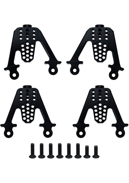 SCX10 Rc Tırmanma Araç Şok Emici 1/10 SCX10 Rc Araç Siyahı 4pc Arka Şok Emici ve Ön Şok Emici (Yurt Dışından)