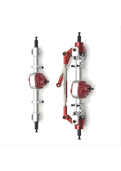 Mnmodel Için Ön ve Arka Aks Assy 1/12 MN82 LC79 MN78 Uzaktan Kumanda Araç Parçaları Metal Yükseltme Kırmızı (Yurt Dışından) fırsatları