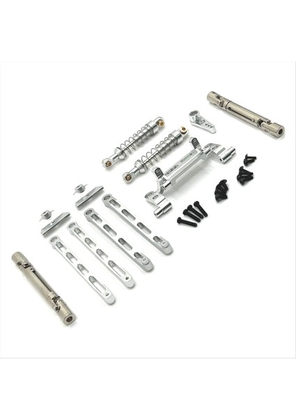 Çekme Çubuğu Şok Emicisi Mnmodel Için Set 1/12 MN82 LC79 MN78 Uzaktan Kumanda Araba Parçaları Metal Yükseltme Gümüş (Yurt Dışından)