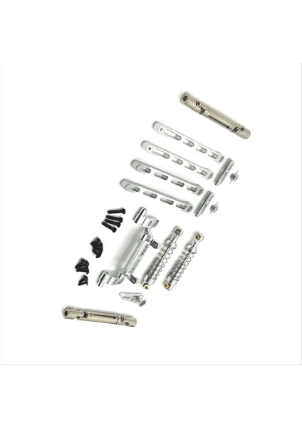 Çekme Çubuğu Şok Emicisi Mnmodel Için Set 1/12 MN82 LC79 MN78 Uzaktan Kumanda Araba Parçaları Metal Yükseltme Gümüş (Yurt Dışından) modelleri