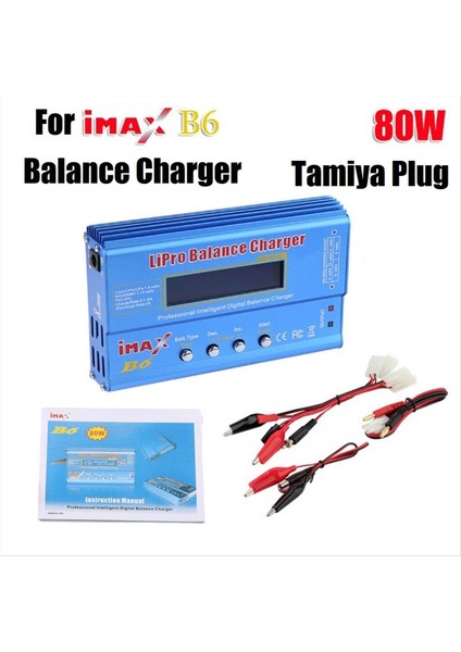 Imax B6 80W Lıpo Pil Şarj Cihazı+Tamiya Kablosu Nımh Li-Cd Dijital Lipro Denge Şarj Cihazı Pil Akıllı Şarj Cihazı (Yurt Dışından) fiyatları
