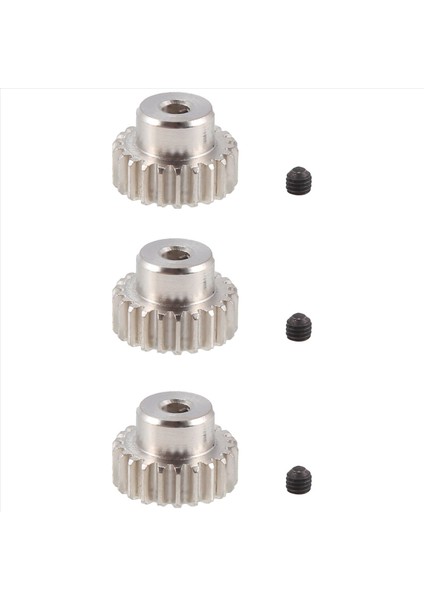 3pcs 3 175MM Mil Metal Pinyon Motor Dişli 32DP 48DP 64DP 1/10 1/8 Rc Car 3650 3660 22T Için M0 6 M0 8 (Yurt Dışından) modelleri
