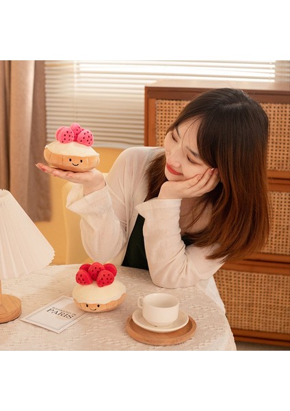 Peluş Pasta Peluş Oyuncak Meyve Muffin Şekilli Peluş Oyuncak Sevimli Atıştırmalık Parti Dekorasyon Si Oyuncak Pembe (Yurt Dışından) modelleri