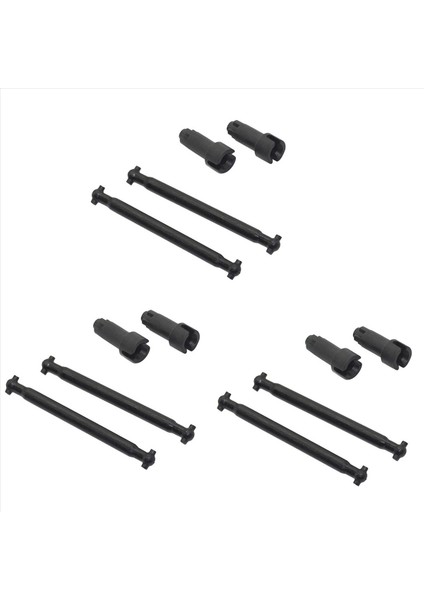 6 Set Arka Mil Dogbone 45-SJ18 45-SJ17 Xlh Xınlehong 9145 Hosım 9145 1/20 Canavar Kamyon Rc Araba Yedek Parçaları (Yurt Dışından)