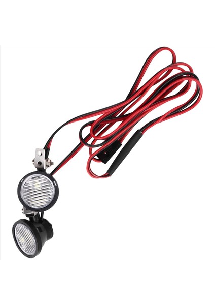 LED Işıklar Parlak Farlar 1/10 Rc Craıl Car Trx4 Trx6 Trx6 Eksenel SCX10 90046 Yuvarlak 2led Beyaz Işık (Yurt Dışından) fırsatları