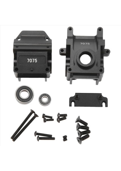 Arrma Için Metal Ön Arka Dişli Kutusu Muhafaza Dişli Kutusu 1/8 Karton Typhon Outcast Talion 1/ 7infraksiyon Sınırsız Siyah (Yurt Dışından)