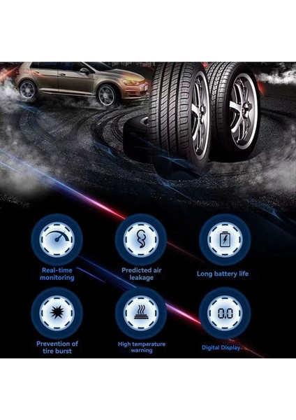 Akıllı USB Android Kablosuz Tpms Lastik Basınç Izleme Sistemi Navigasyon Araç Radyo Ekran Alarmı Harici (Yurt Dışından) modelleri