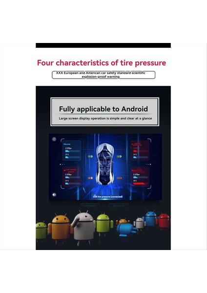 Akıllı USB Android Kablosuz Tpms Lastik Basınç Izleme Sistemi Navigasyon Araç Radyo Ekran Alarmı Harici (Yurt Dışından) indirimleri