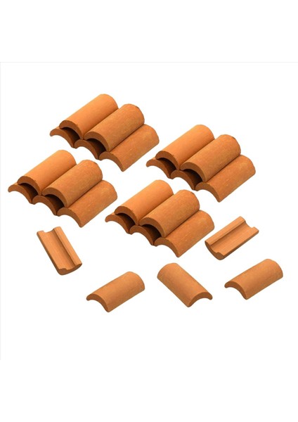 75PCS Mini Kırmızı Çatı Fayans Model Bina Seti Minyatür Fayans Figürin Peyzaj Diy Peri Bahçe Aksesuarları B (Yurt Dışından) fiyatları