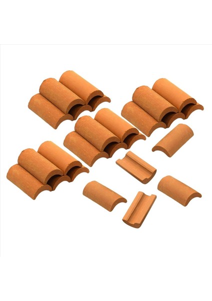 75PCS Mini Kırmızı Çatı Fayans Model Bina Seti Minyatür Fayans Figürin Peyzaj Diy Peri Bahçe Aksesuarları B (Yurt Dışından) fırsatları